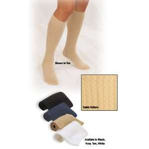 Truform Ladies Pattern Socks White Medium (Catalog Category Stockings 