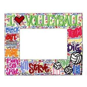  Volleyball Doodle Frame