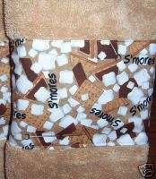 SMORES CHOCOLATE CAMPING WASHCLOTH WASH TOWELS NEW  