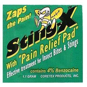  Coretex StingX Pain Relief Pad, 200 Pack Sports 