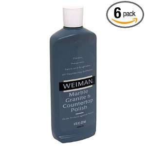 Weiman Marble, Granite & Countertop Polish, 8 Ounce Bottles (Pack of 6 