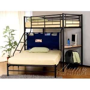    Twin / Full Bunk Bed with Study Desk Acs002030