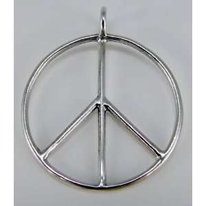    An Impressive Peace Symbol Pendant in Sterling Silver Jewelry