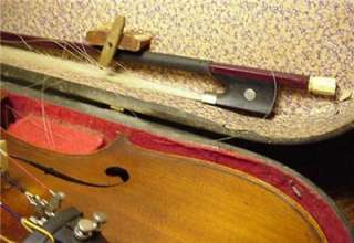Vintage / Antique HOPF Violin,Bow, & Wood Case. Made in Germany  