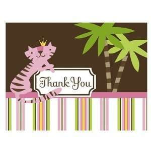    Queen of the Jungle Thank You Cards (8 count) 