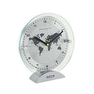  EC1038    World Time Desk Clock Aluminum Aluminum