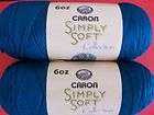 Lot of Caron Simply Soft Yarn 3 OZ 6 OZ Soft Blue 6 Skeins