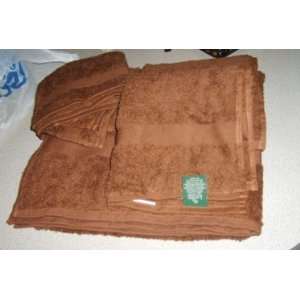   Ralph Lauren Solid Cotton Towel Set 5pc Caramel Brown