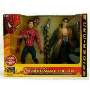  Spider man & Doc Ock Super Posable Toybiz Toys & Games