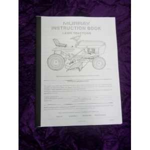 Murray Instruction Book Lawn Tractors Murray Instruction Books