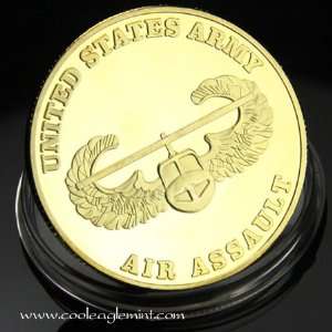  US Army Air Assault Colorized Challenge Coin 491 