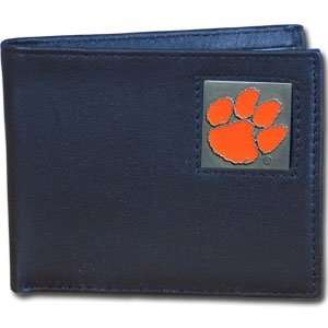 Clemson Tigers Leather Bifold Wallet   NCAA College Athletics Fan Shop 