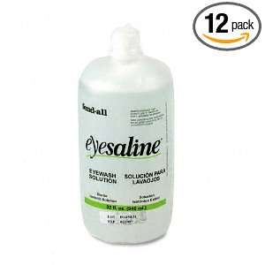 FENDALL  Eye Wash Bottle Refill, 32 oz. Bottle, 12/carton    Sold as 