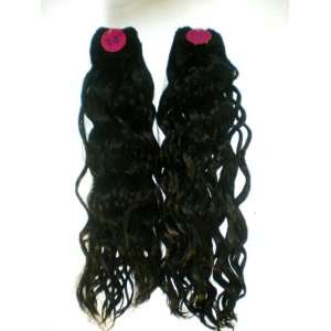   Lengths 1 Pack 14+16   Spanish Wavy   Weaving Hair   # 1 Jet Black