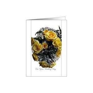  Wedding, Congratulations, Yellow Rose Bouquet Card Health 