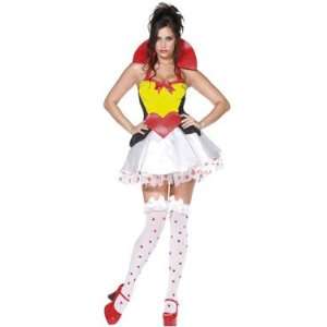   Smiffys Fever Queen Of Hearts Costume, Black, Re