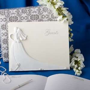 Reception Guestbook 9.5 x 6 Inch, Bride and groom design wedding guest 