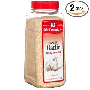 McCormick Garlic, Minced, 23 Ounce Plastic Bottle (Pack of 2)  