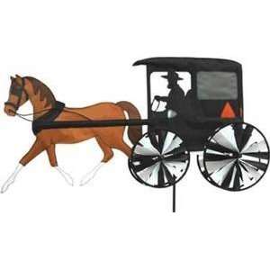    Horse And Buggy Wind Spinner Whirligig Patio, Lawn & Garden