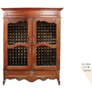  440 Bottle Provincial Series Wine Cellar   Glass Doors / White Cabinet