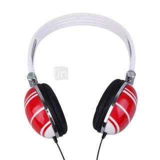 Designer Mode für Sport Style Stereo Kopfhörer   rot (3,5 jack/120cm 