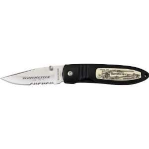  Winchester Knives 14243 Scrimshaw Series   Part Serrated Model 