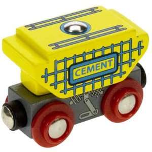   Bigjigs Single Wooden Train Rolling Stock (Cement Wagon) Toys & Games