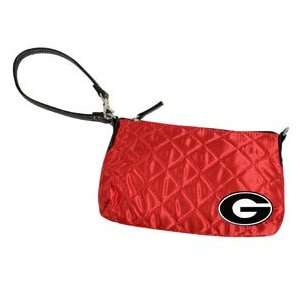  Georgia Bulldogs Quilted Wristlet Purse